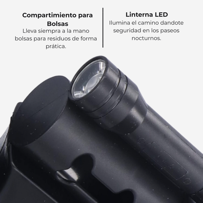 Correa Retráctil Dual Anti-Enredos 360° para 2 Shih Tzus